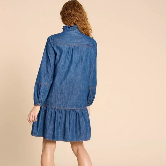 White Stuff Maisie Denim Dress BLOWOUT - Picture 2 of 2